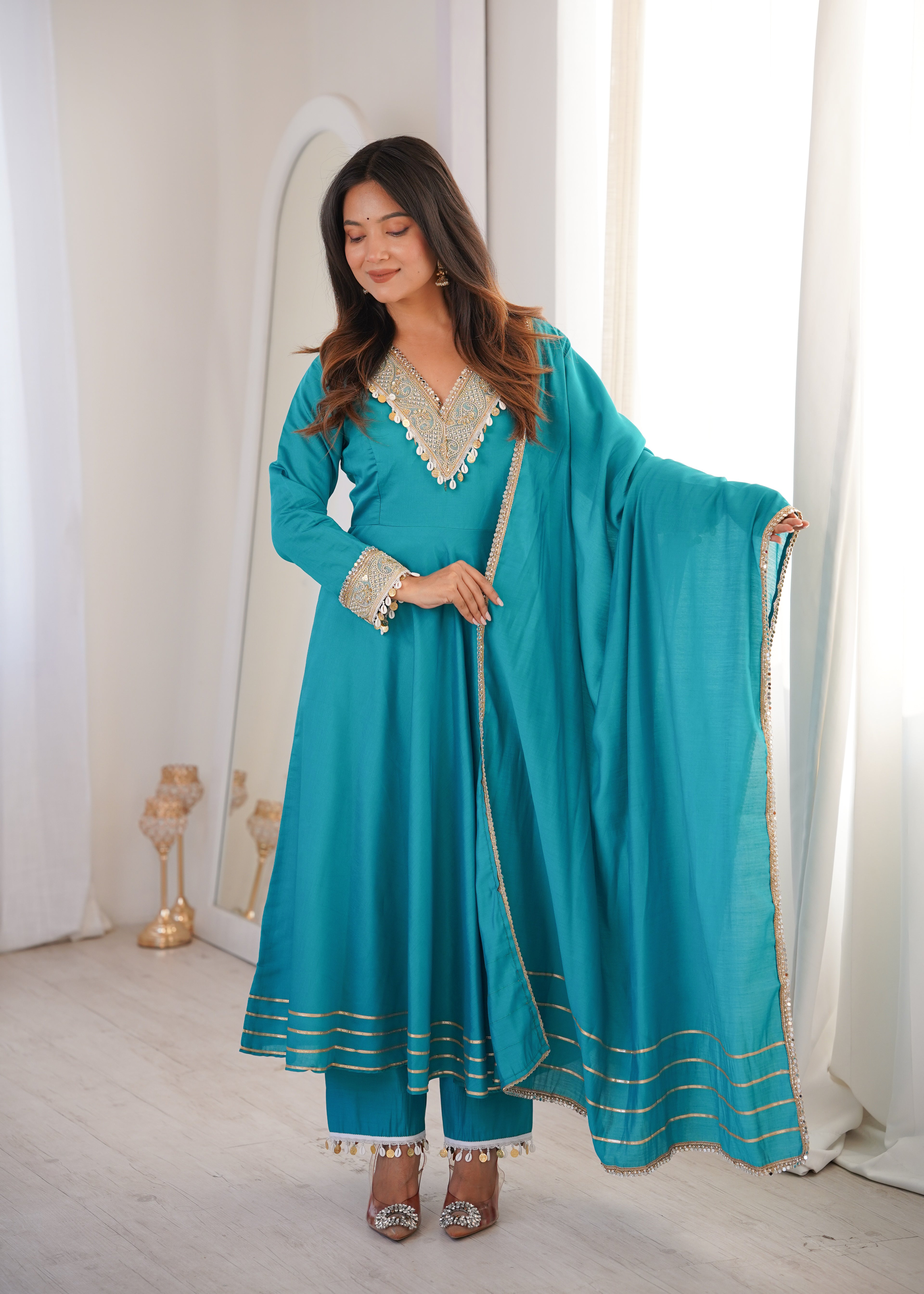 Aayat Roman Embroidered Anarkali