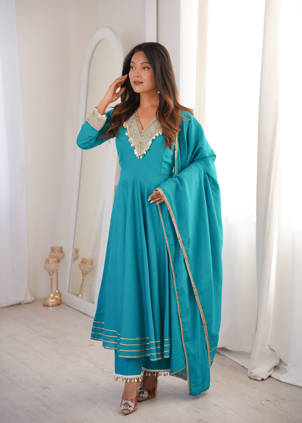 Aayat Roman Embroidered Anarkali