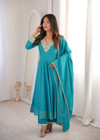 Aayat Roman Embroidered Anarkali