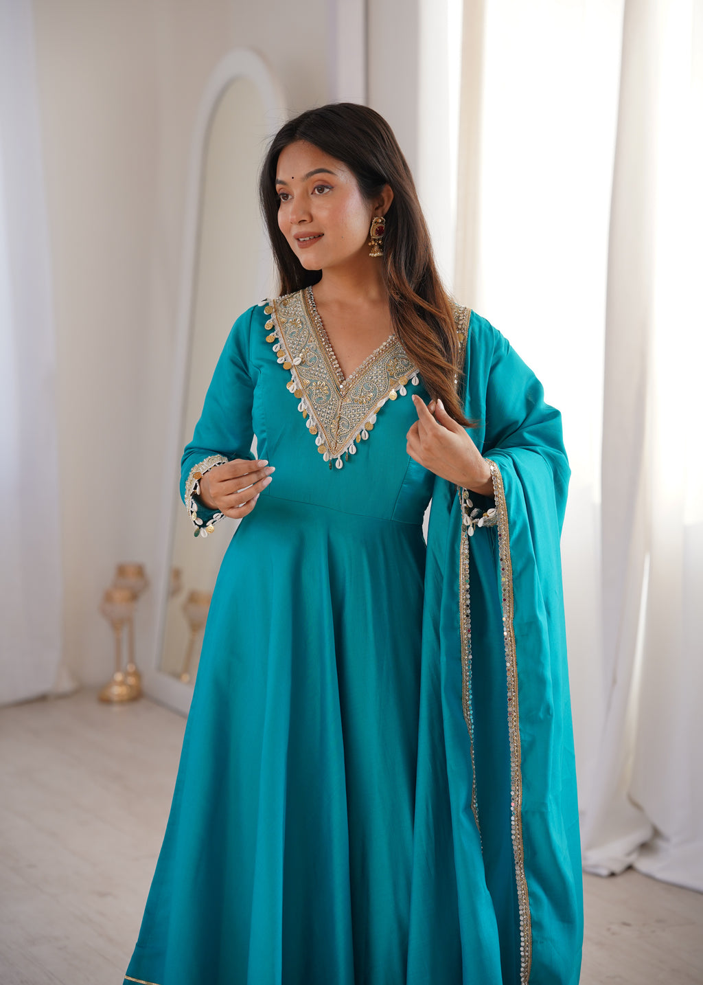 Aayat Roman Embroidered Anarkali