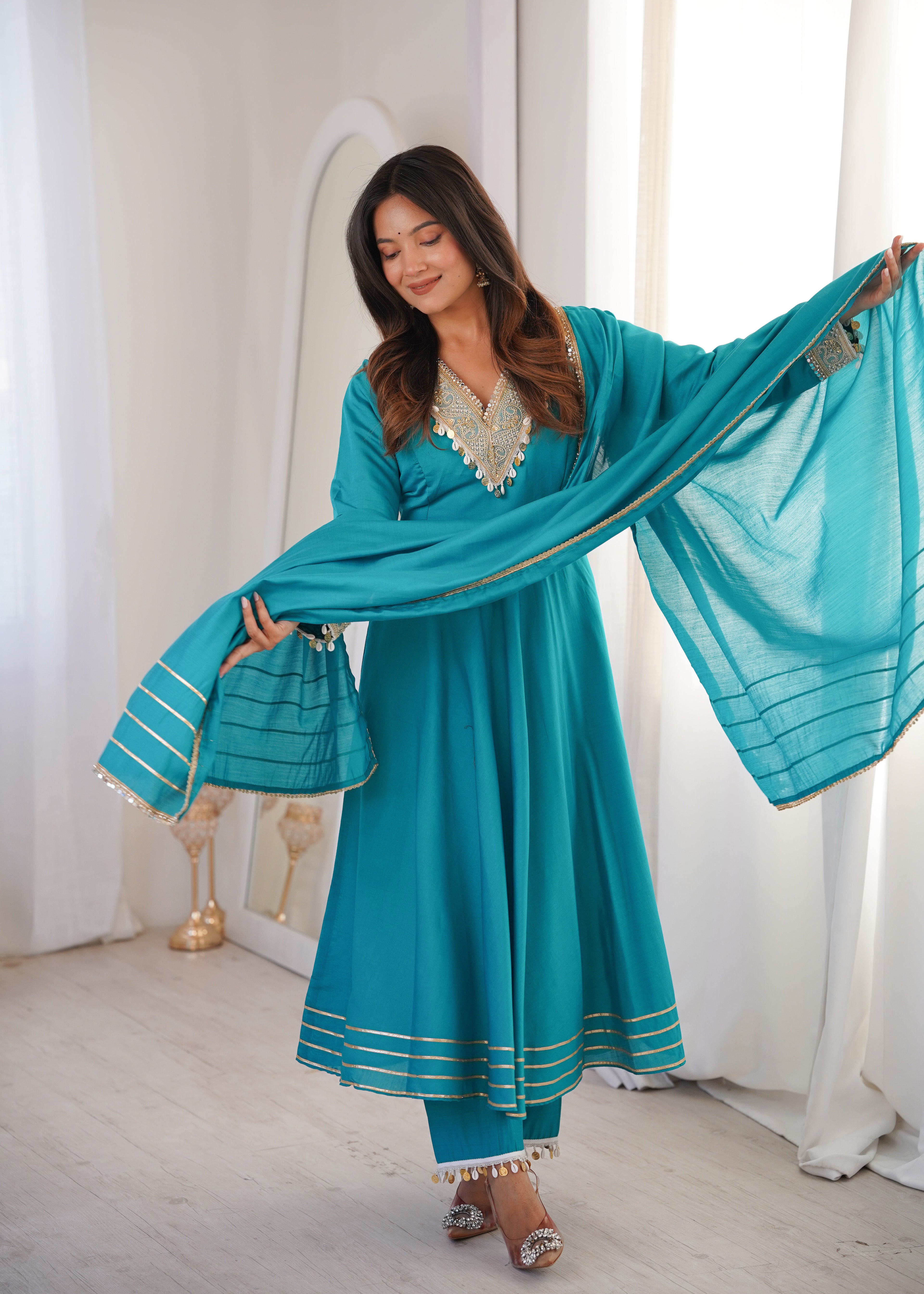 Aayat Roman Embroidered Anarkali