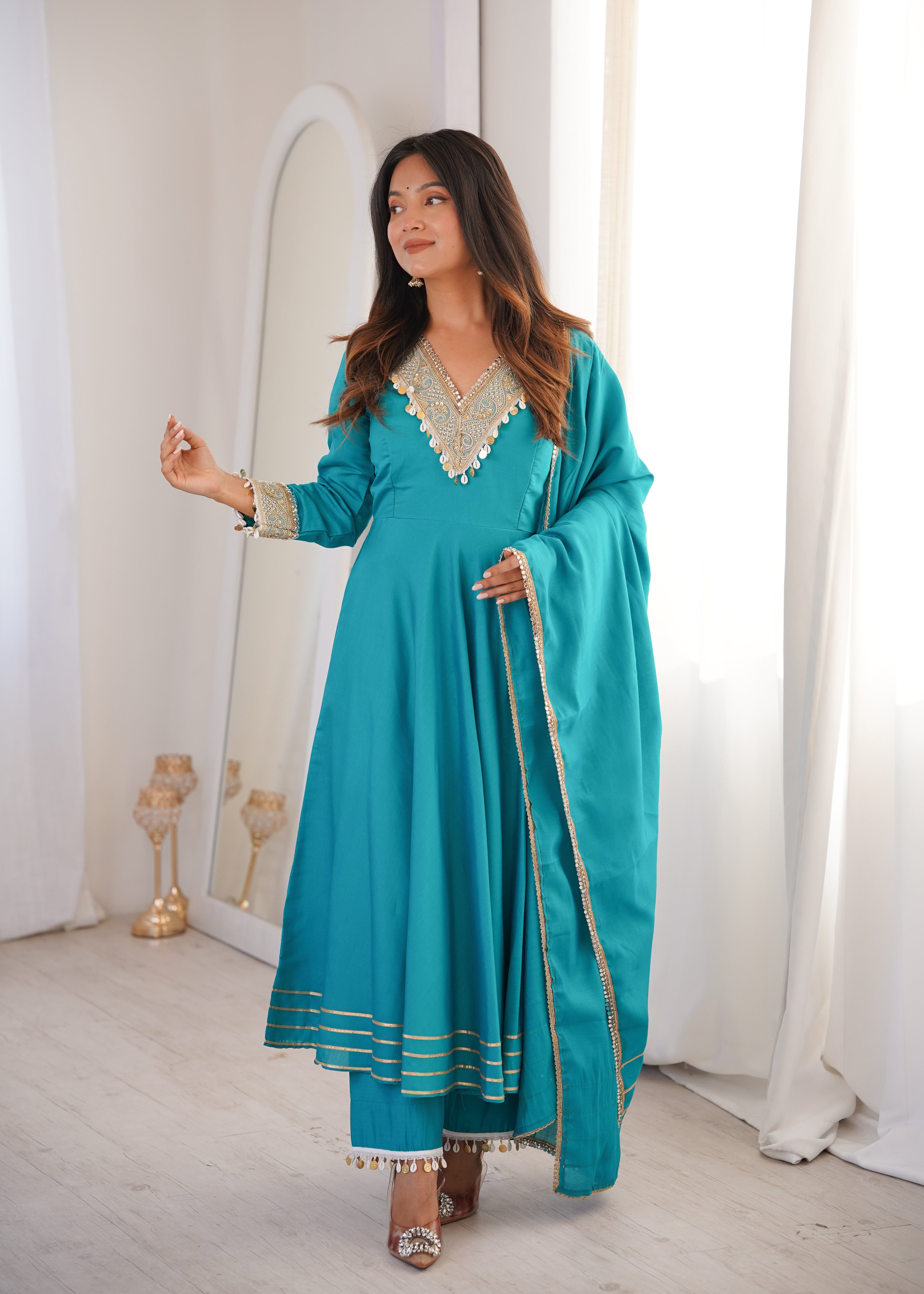 Aayat Roman Embroidered Anarkali