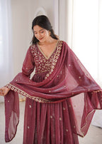 Chiku Sequence Embroidery Kurta Set