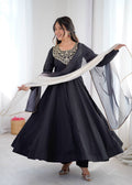 Aditi Heavy French Black Suit Set
