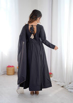 Aditi Heavy French Black Suit Set