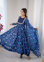 Morni Georgette Print Kurta Set