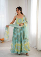 Sunflower Georgette Kurta Set