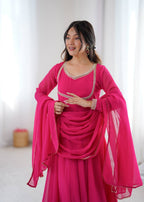 Pink Cherry Kurta Set