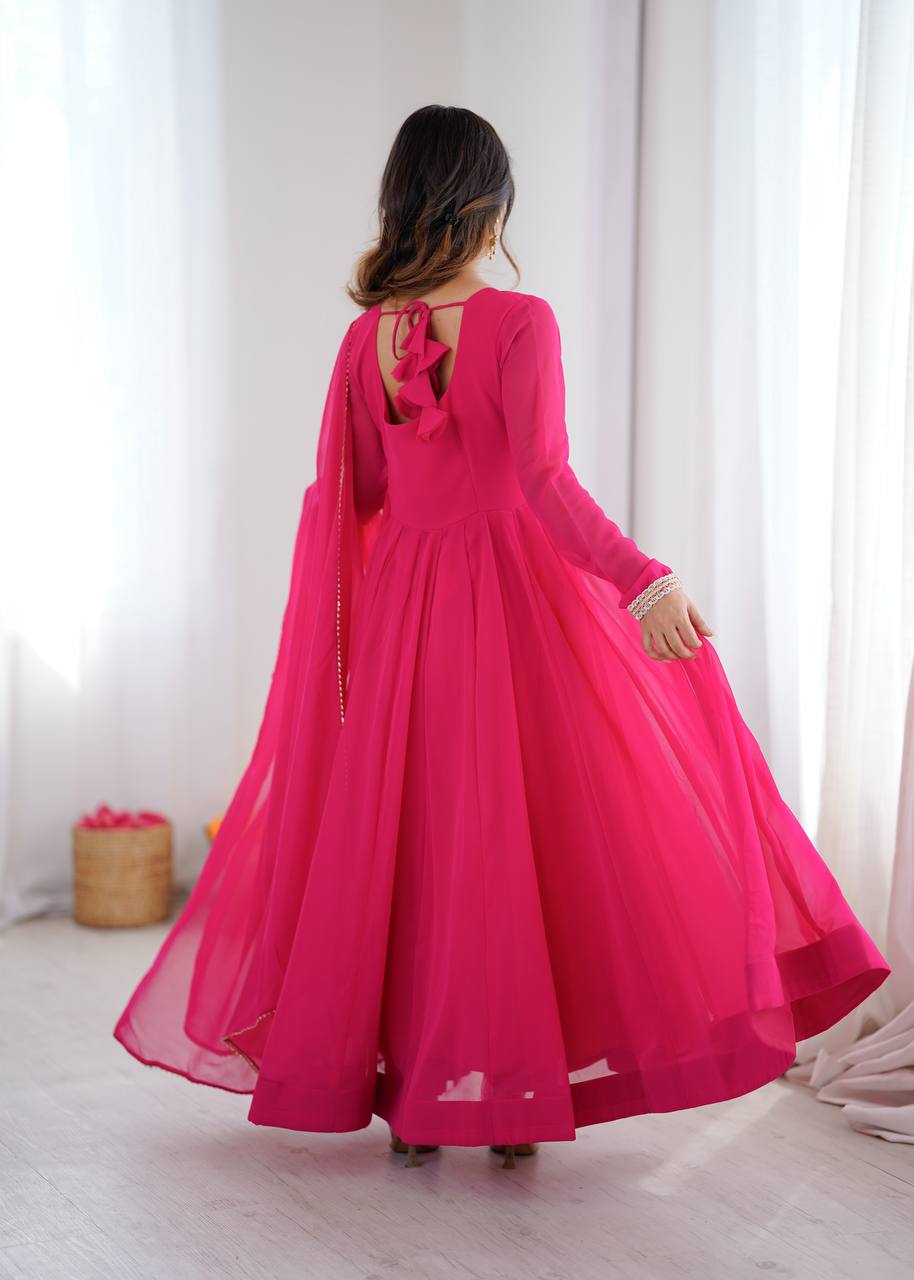 Pink Cherry Kurta Set