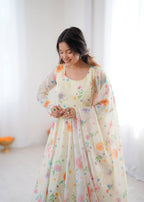 White Organza Lily Kurta Set