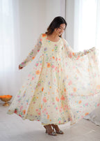 White Organza Lily Kurta Set