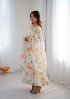 White Organza Lily Kurta Set