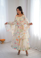 White Organza Lily Kurta Set