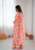 Kediya Style Organza sharara suit