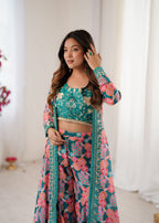 Koti Style Muslin Sharara Set
