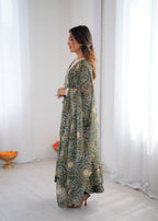 Green Georgette Kurta Set