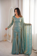 Suhani Fendy Silk Sharara Set