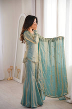Suhani Fendy Silk Sharara Set