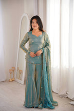 Suhani Fendy Silk Sharara Set