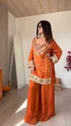 Fanta Real Mirror Work Sharara Set