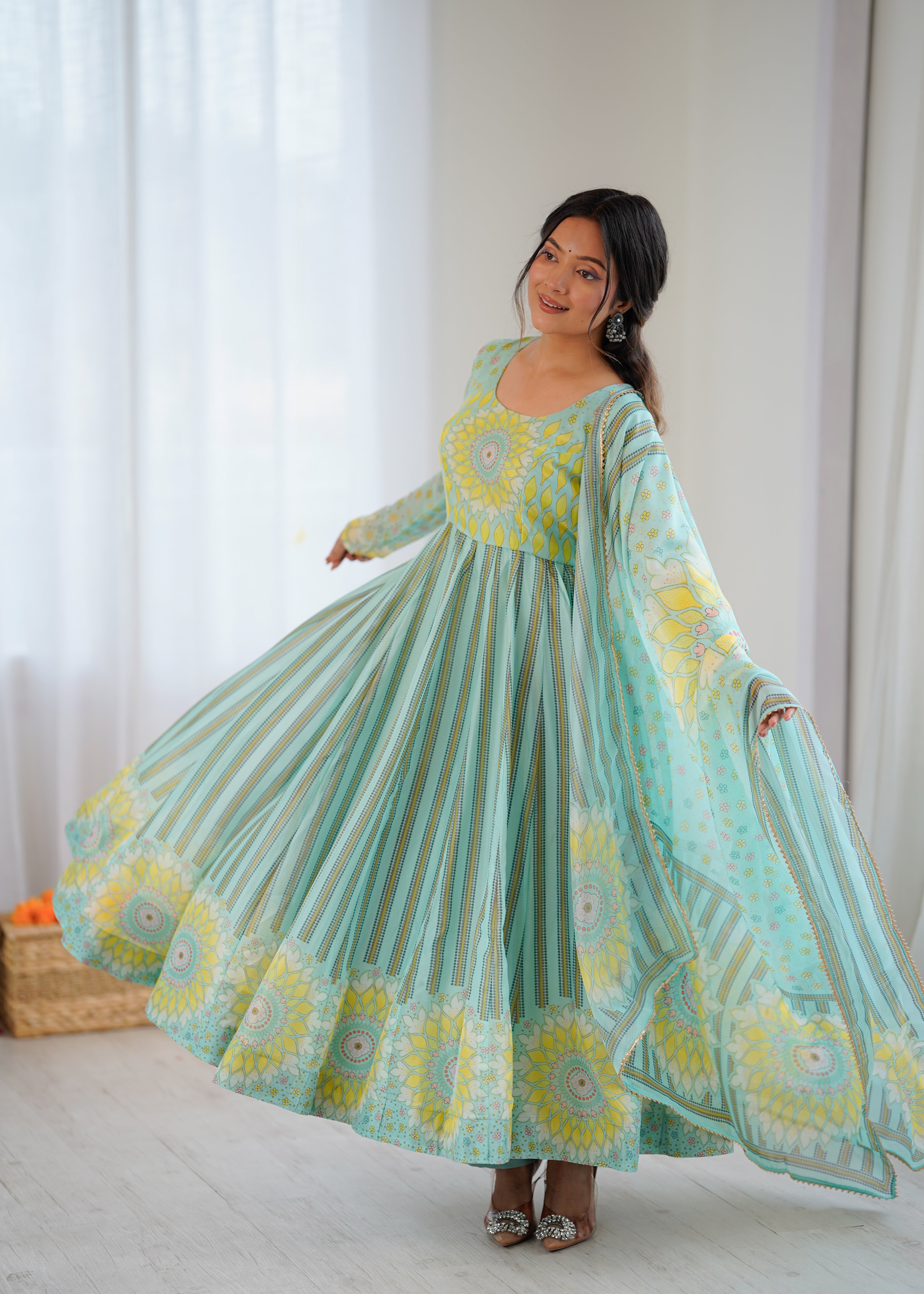 Sunflower Kurta Set Full