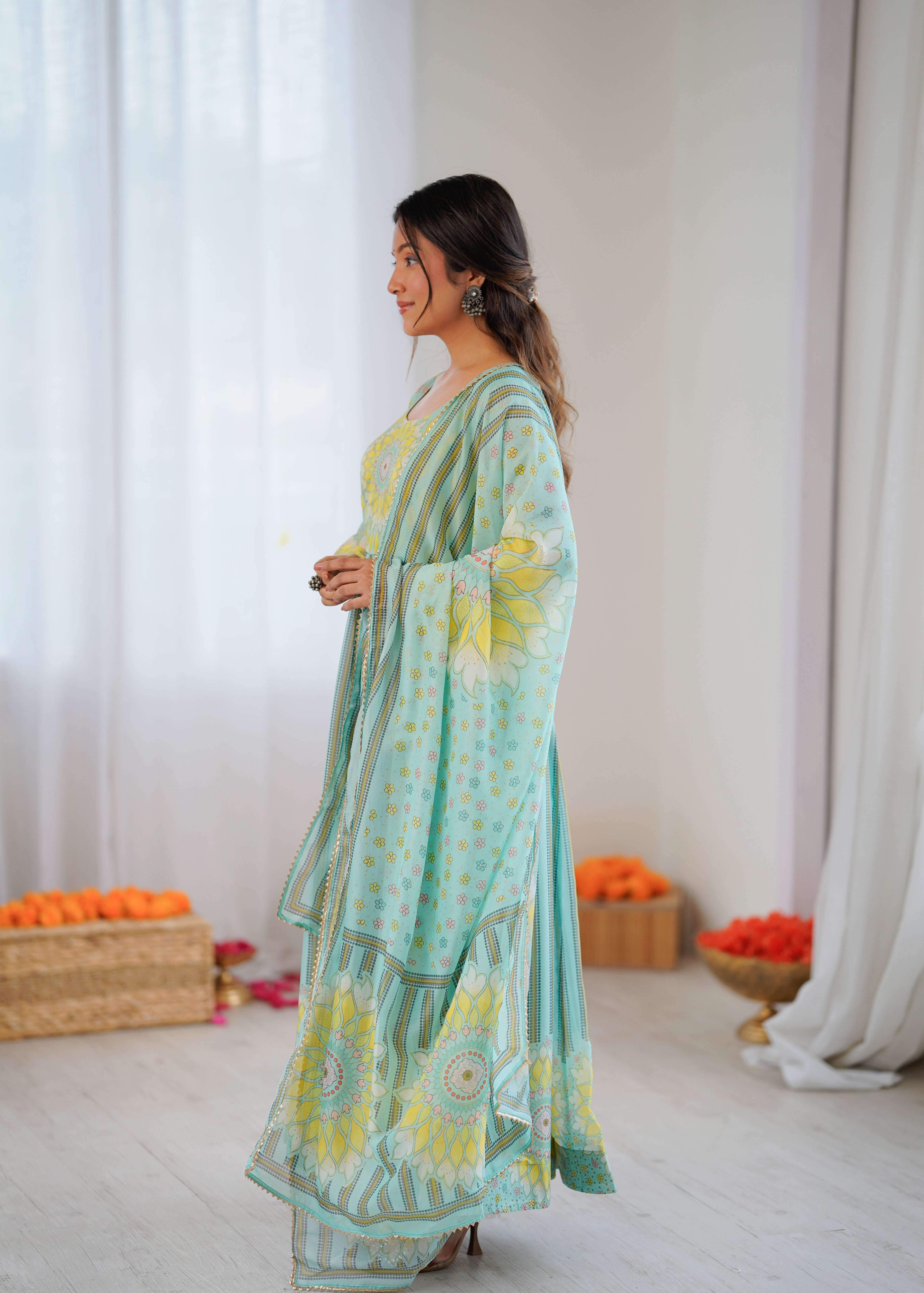 Sunflower Kurta Set Full