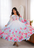Designer Floral Anarkali Suit Set
