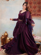 Party Wear Lahenga Saree Ready To Wear