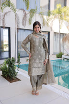 Mouse Urja Thread Embroidered work Kurta Set