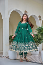 Rama Crunchy Silk Embroidery with Sequin Suit Set