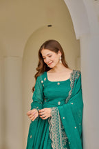 Rama Crunchy Silk Embroidery with Sequin Suit Set