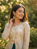 Green Fandy Silk Pipe & Zari Embroidered Work Lehenga Choli