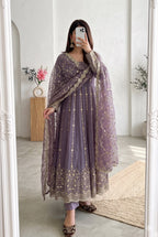 Mahima Tredning Fandy Silk Embroidery Anarkali