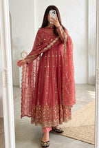 Mahima Tredning Fandy Silk Embroidery Anarkali