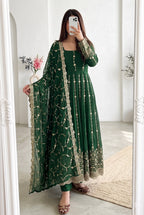 Mahima Tredning Fandy Silk Embroidery Anarkali