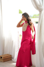 Premium Rani Pink Festive Sharara Set